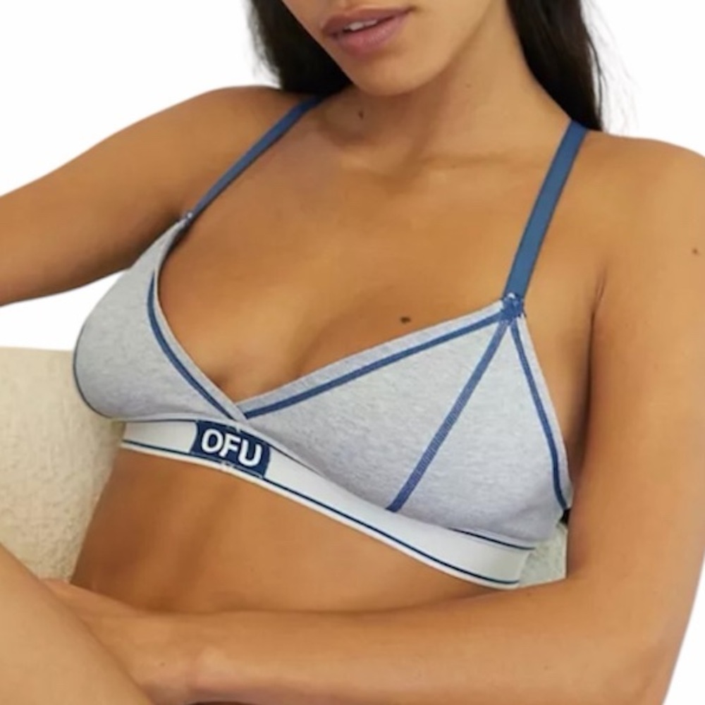 Urban Outfitters Out From Under grey sawyer triangle bralette